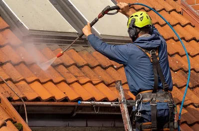 Démoussage et hydrofuge de toiture à Grazac